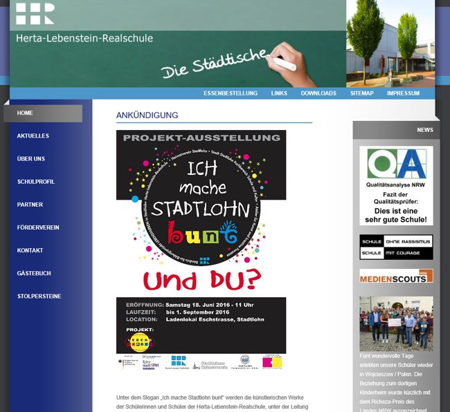 Herta-Lebenstein-Schule Website