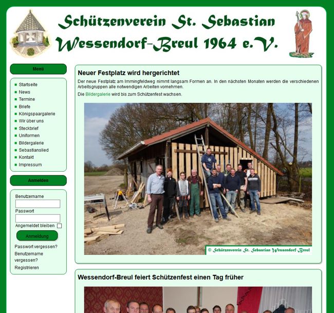Schützenverein Wessendorf Breul Website
