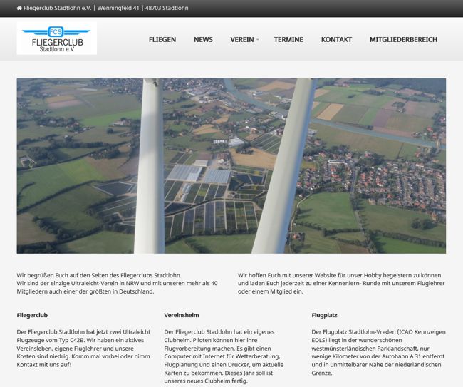 Fliegerclub-Stadtlohn Website