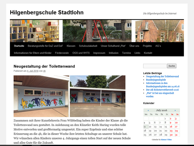 Hilgenbergschule Website