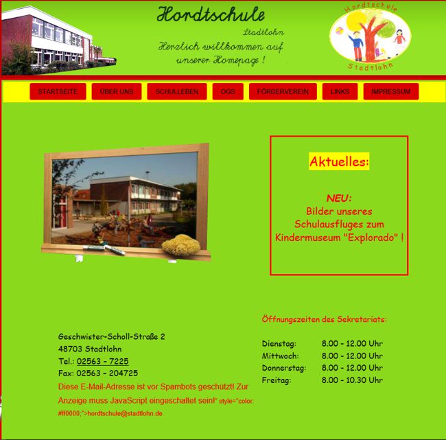 Hordtschule Website