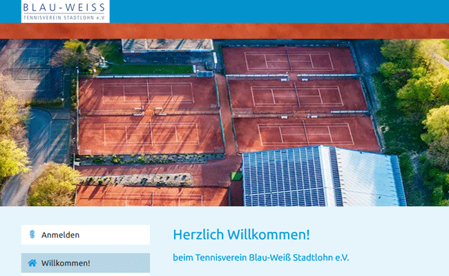 Tennisverein Website